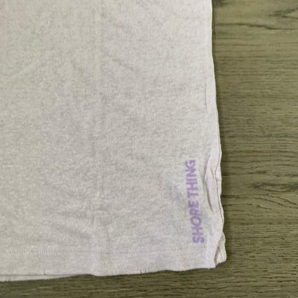 Aerie ‘Shore Thing’ Linen Blend Lightweight T-shirt - Size XS - Lavender - NWT - Picture 3 of 8